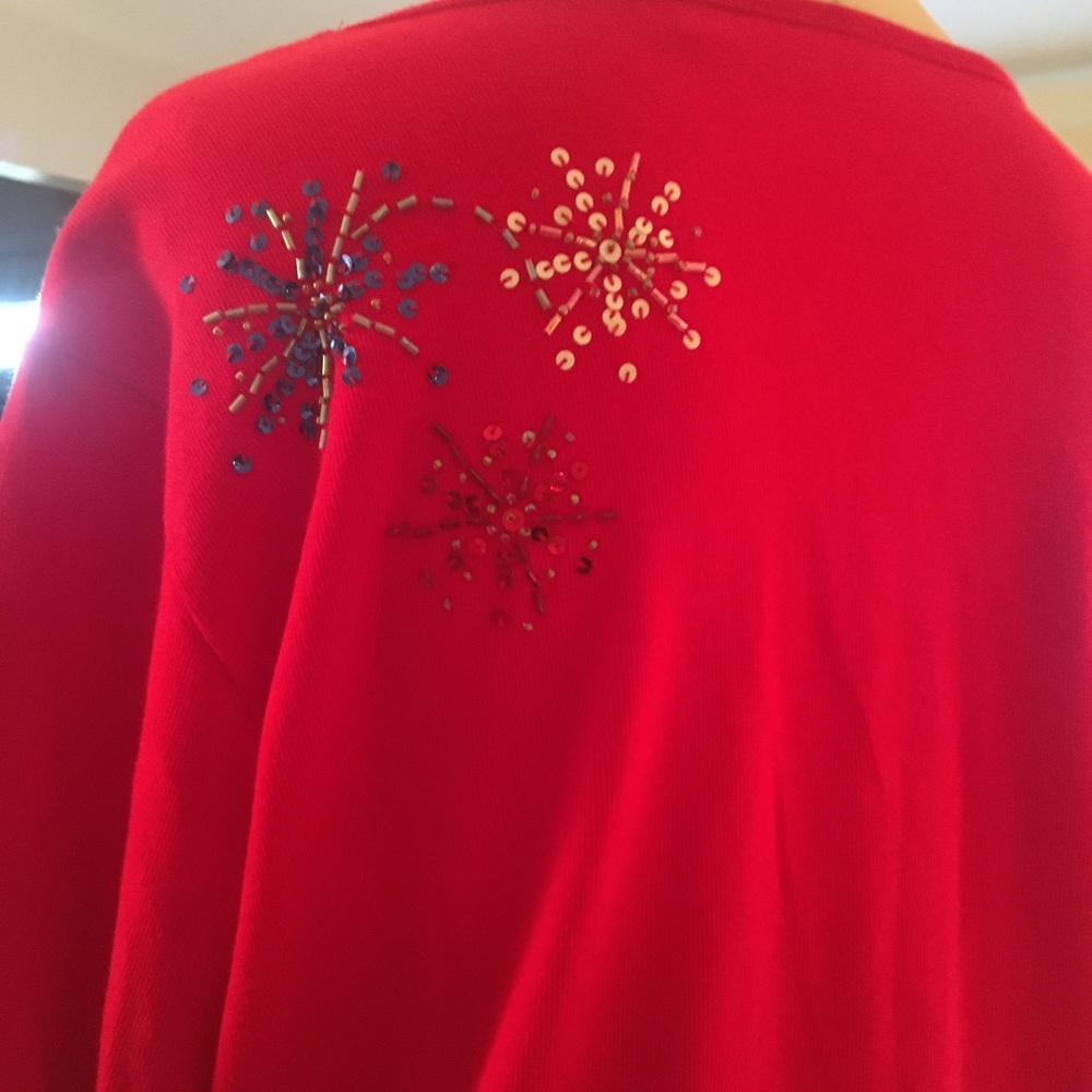 Quacker Factory Almost New Red 4th July Embellish… - image 3